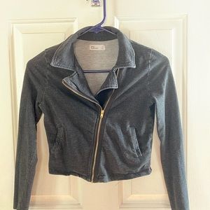 Charcoal Cropped Children’s Jacket